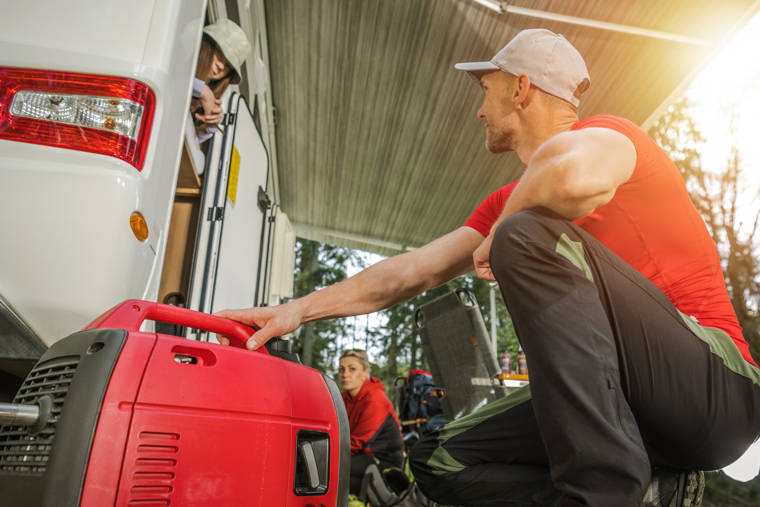 Family camping in their camper van during vacation 2025 03 16 19 38 53 utc